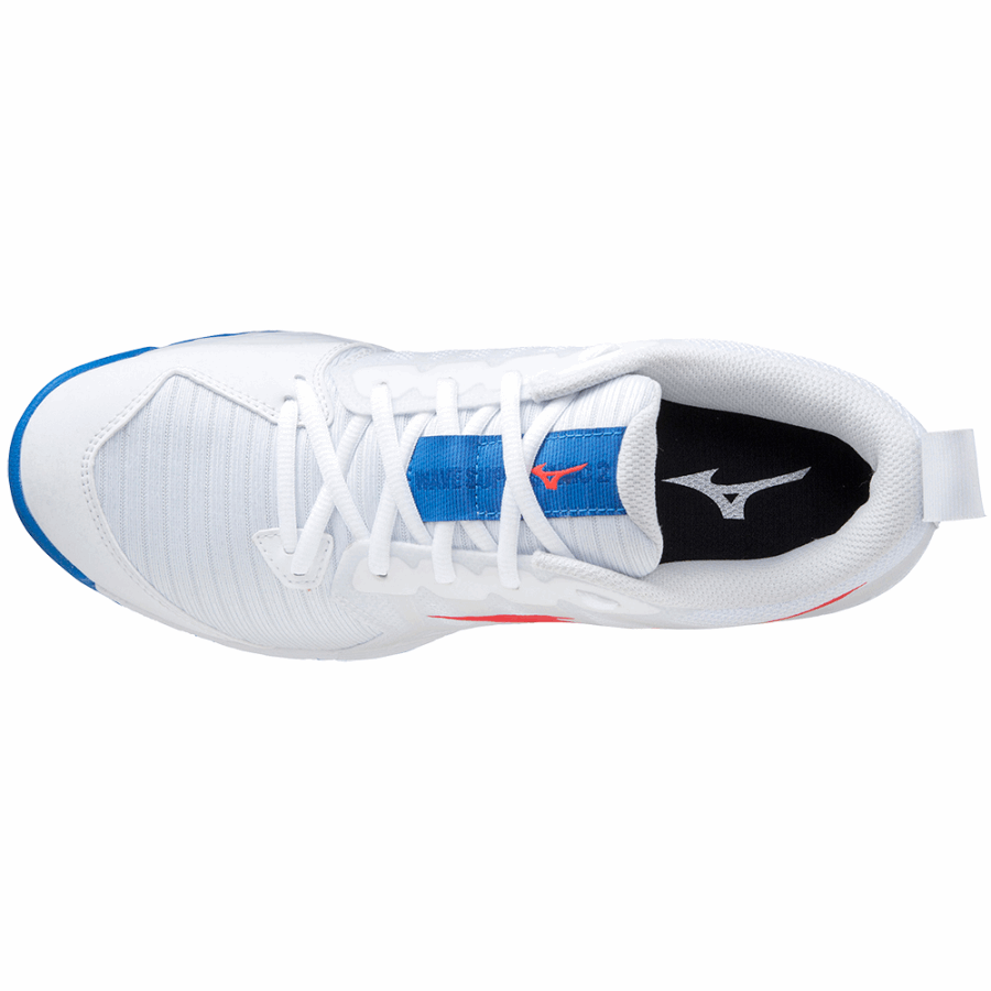 Mizuno Wave Supersonic 2 White-Red-French Blue